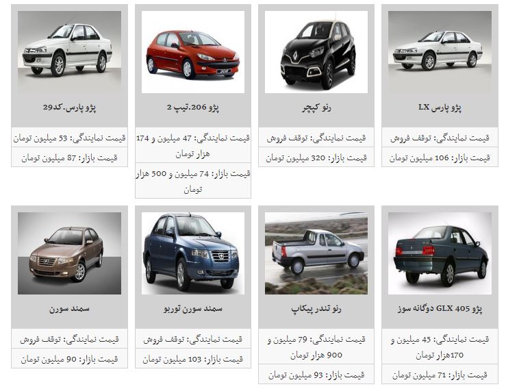 نرخ جدید خودرو در بازار تهران - 8