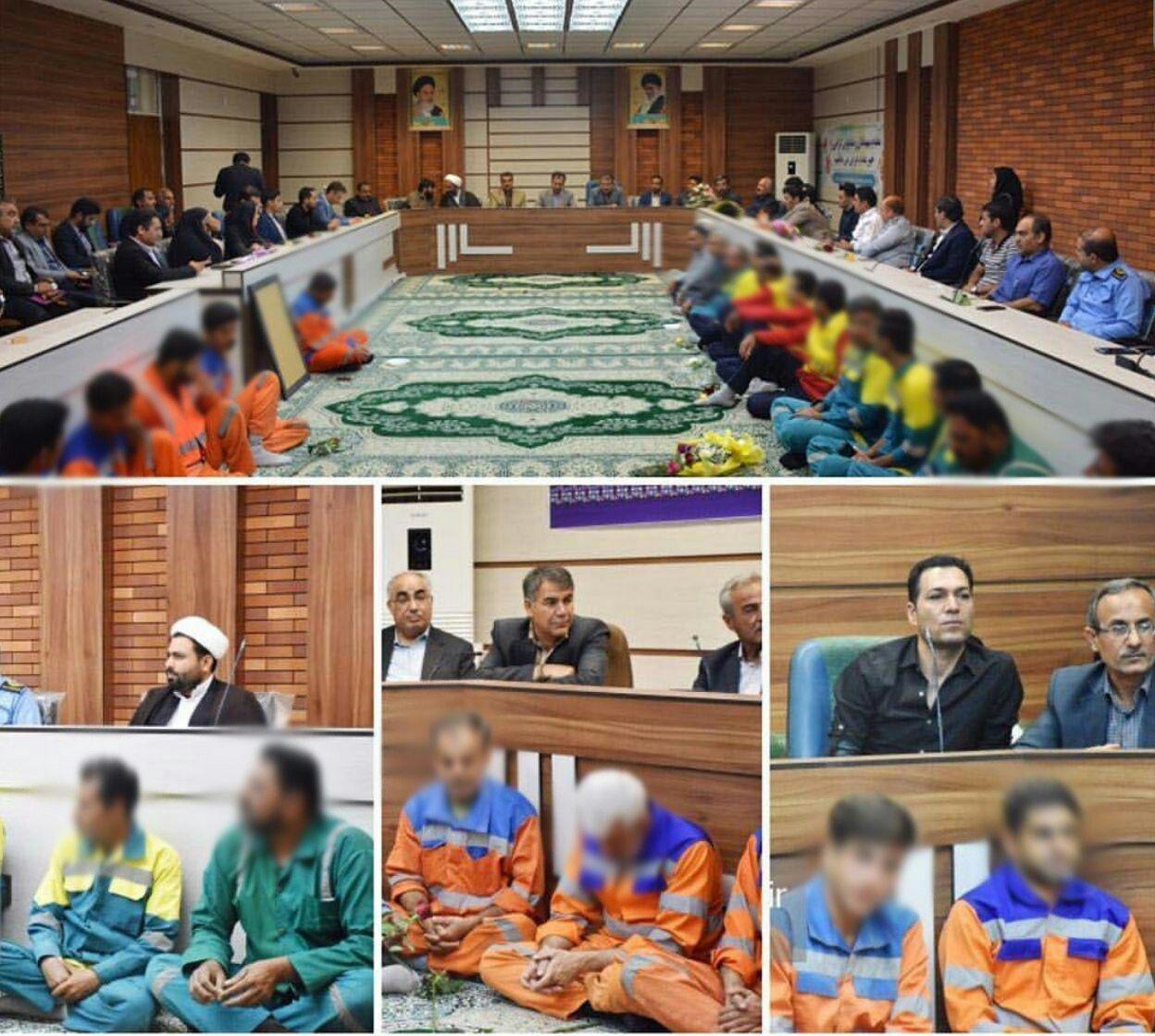 عکس| حرکت زننده و تحقیرآمیز شهرداری برازجان با «پاکبانان» - 2