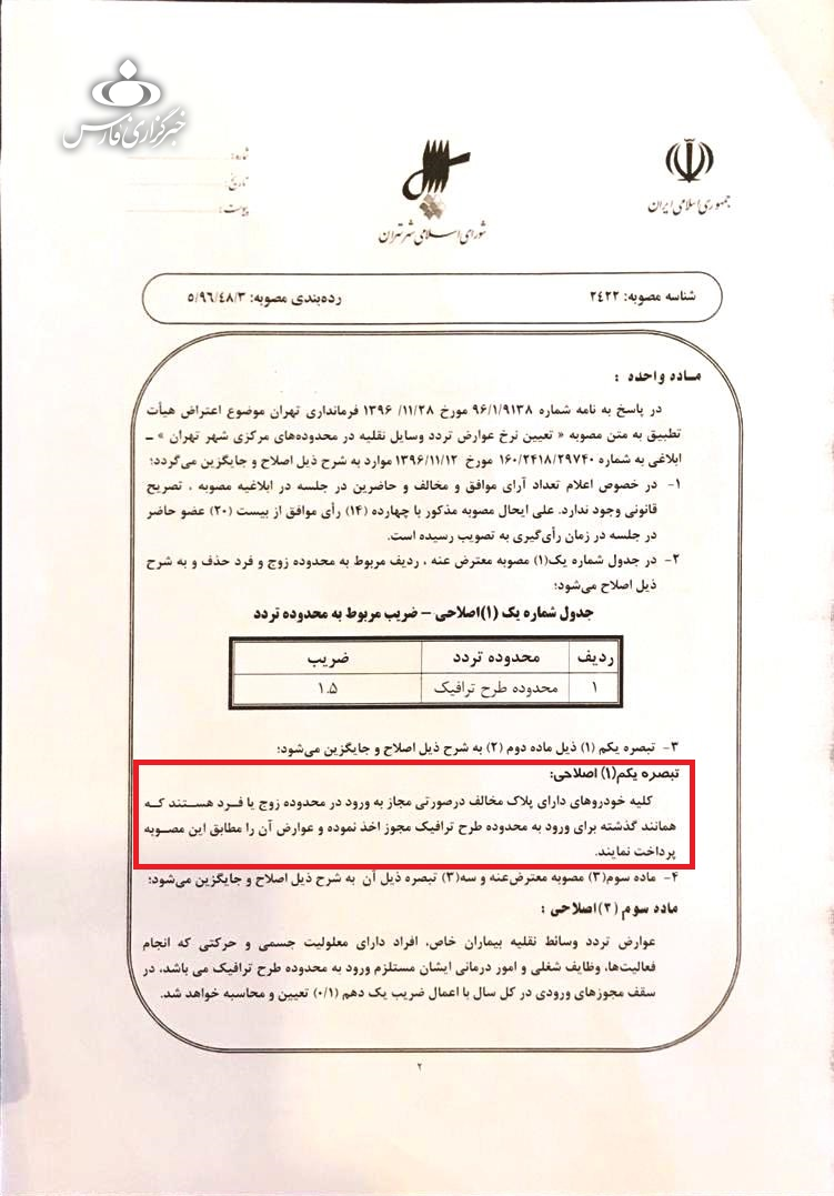 حناچی: قانونی پول میگیریم/ فرمانداری تهران: اخذ عوارض زوج و فرد غیرقانونی است+ عکس - 2