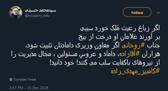 واکنشها به انتصاب داماد رئیسجمهوری به معاونت وزیر؛ کلید روحانی قفل شاه داماد را باز کرد - 15