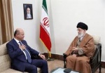 مقام معظم رهبری در دیدار رئیس جمهور عراق: کنار برادران عراقی خواهیم بود/ مقابل دشمنان «عراقِ قدرتمند و آرام» با قدرت بایستید