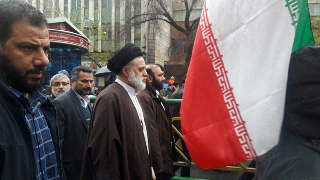 حجتالاسلام مصطفی خامنهای در راهپیمایی تهران - 2