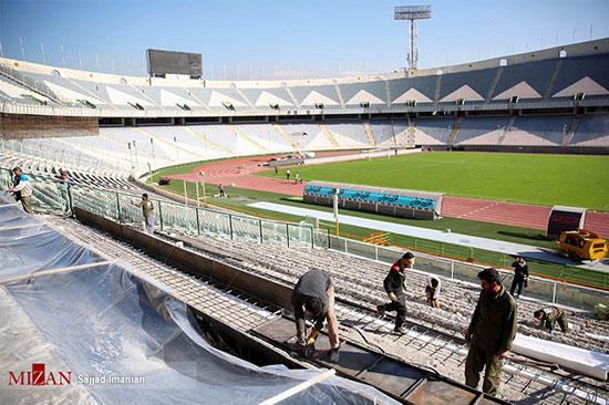 آماده سازی ورزشگاه آزادی برای دیدار فینال آسیا - 3
