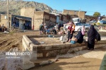 شهر معمولان یکروز پس از کاهش سیلاب