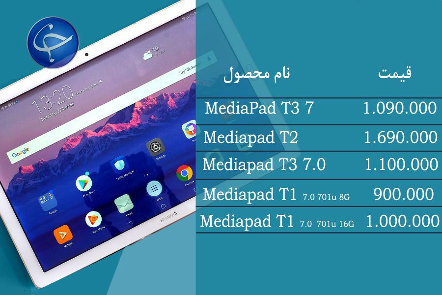 آخرین قیمت انواع تبلت در بازار +جدول - 22