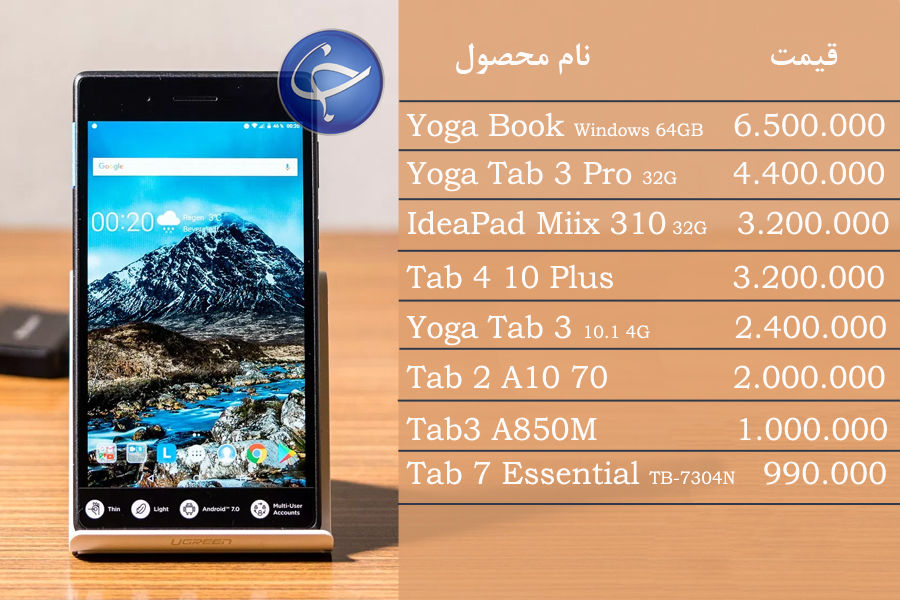 آخرین قیمت انواع تبلت در بازار +جدول - 6