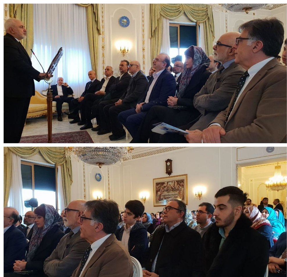 حضور ظریف در جمع ایرانیان مقیم رم +عکس - 3