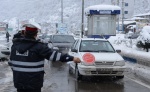 بارش برف در جادههای کوهستانی مازندران