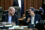عکس / خوش و بش احمدینژاد و قالیباف در جلسه امروز مجمع تشخیص