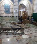 تصویری از محل دفن آیتالله هاشمی شاهرودی در حرم حضرت معصومه (س)