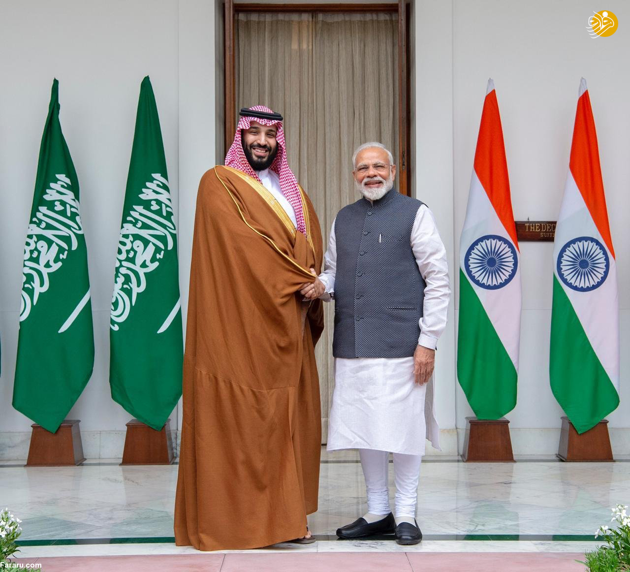 (تصاویر) استقبال خلاف عرف نخستوزیر هند از بنسلمان - 24