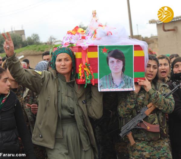 (تصاویر) تشییع دختر کشته شده در جنگ با داعش - 14