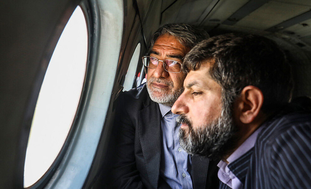 (تصاویر) بازدید هوایی وزیر کشور از مناطق سیلزده خوزستان - 16