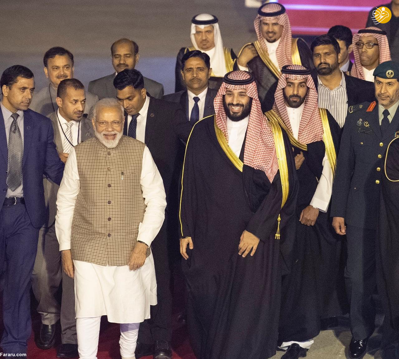 (تصاویر) استقبال خلاف عرف نخستوزیر هند از بنسلمان - 15