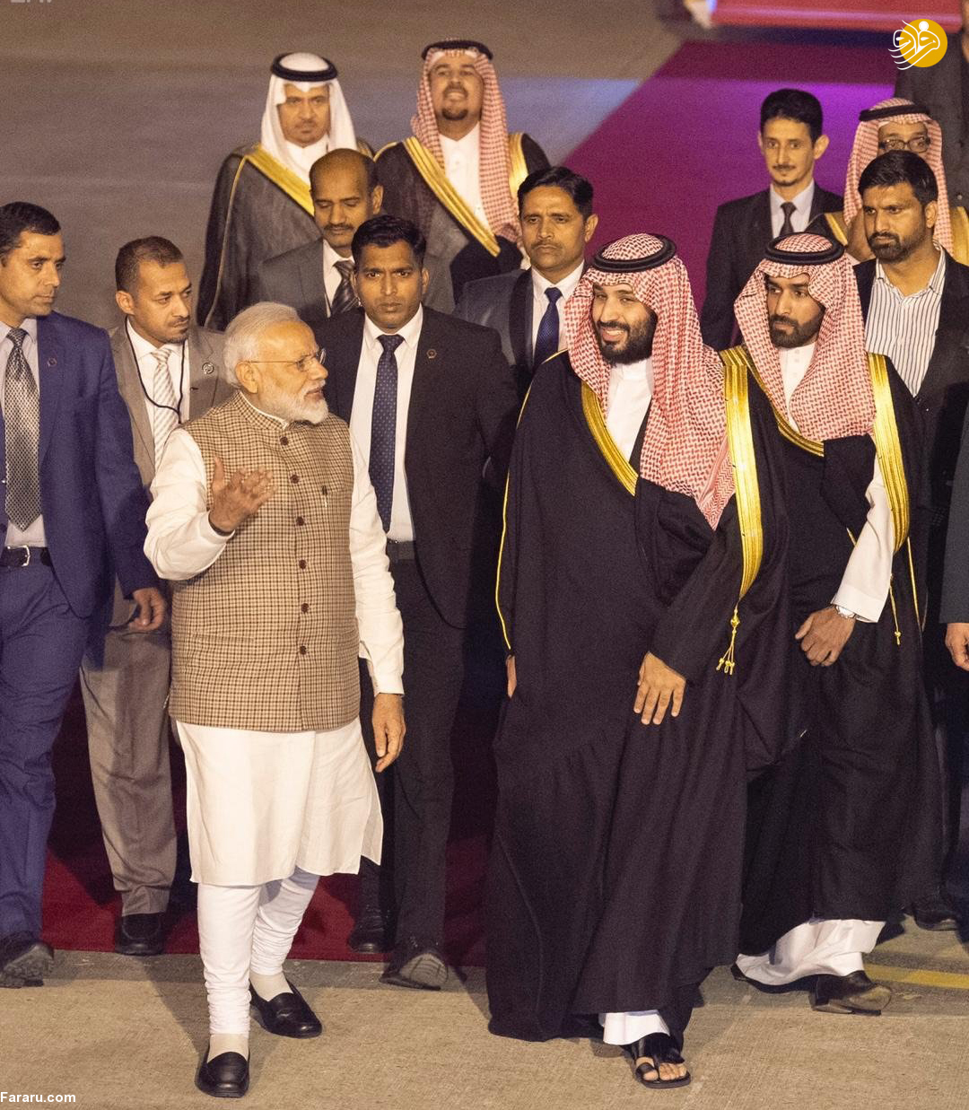 (تصاویر) استقبال خلاف عرف نخستوزیر هند از بنسلمان - 16