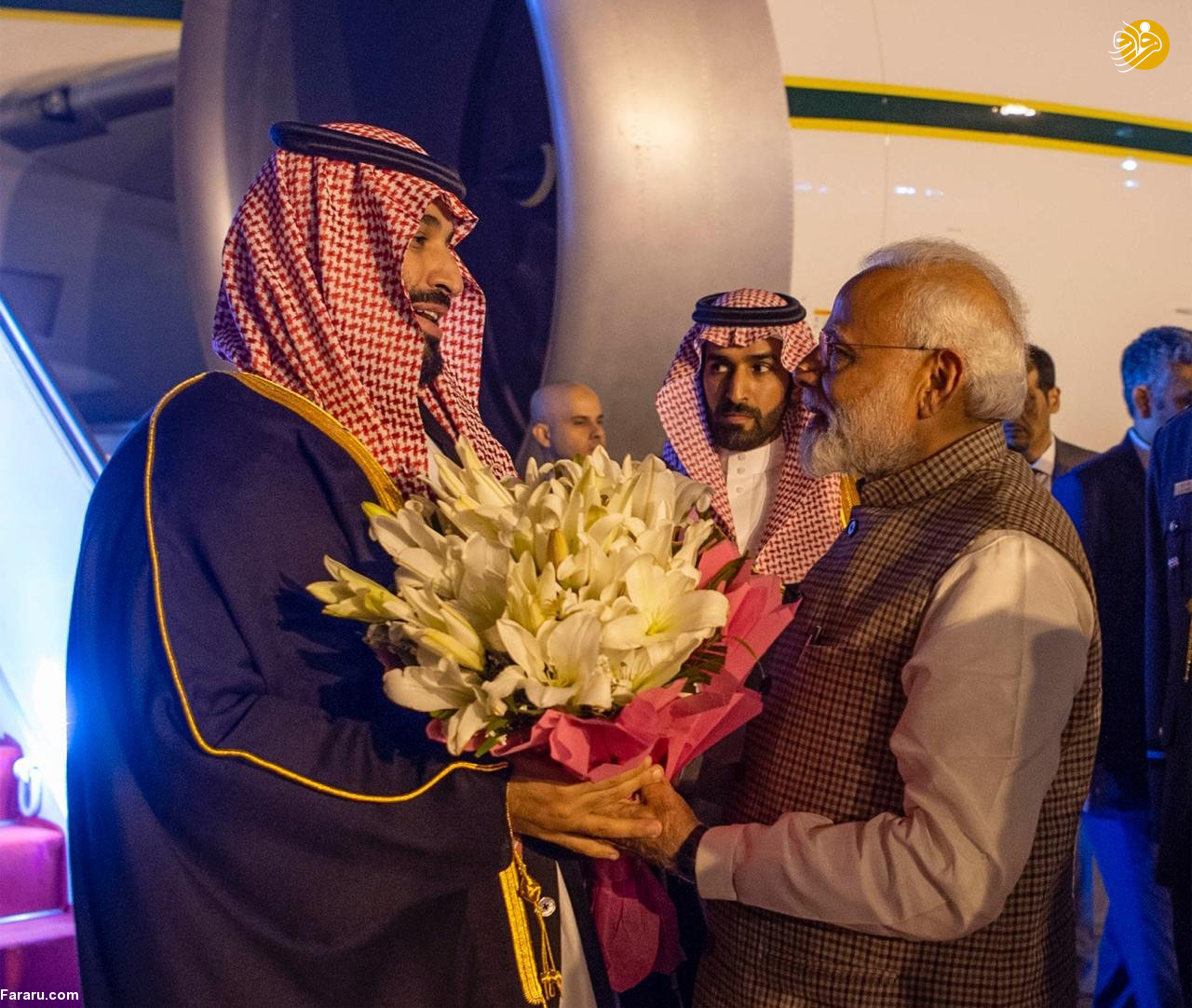 (تصاویر) استقبال خلاف عرف نخستوزیر هند از بنسلمان - 13