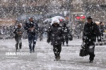 بارش سنگین برف در همدان