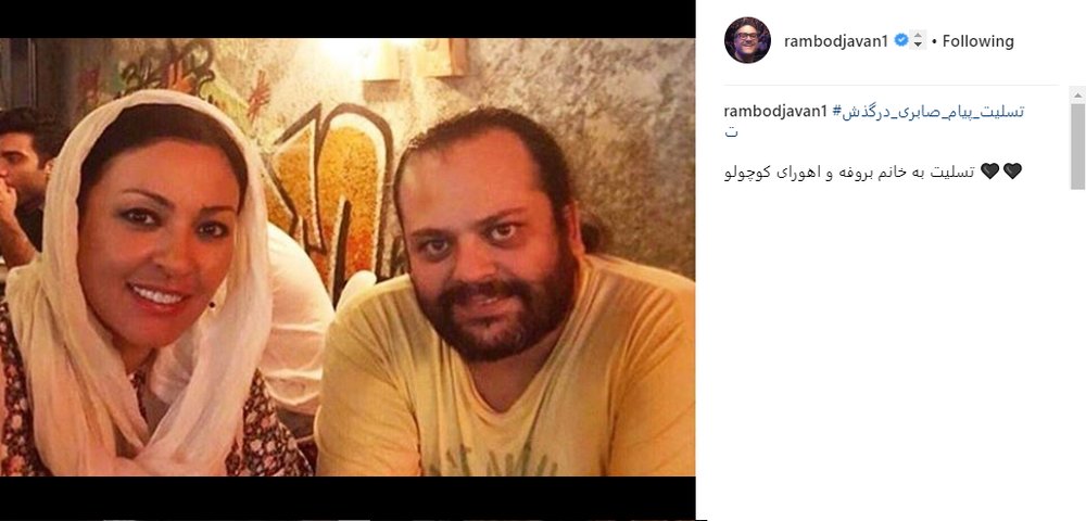 تصاویر | از مهناز افشار تا بهنوش بختیاری و رامبد جوان/ پیامهای تسلیت برای درگذشت همسر زیبا بروفه - 5