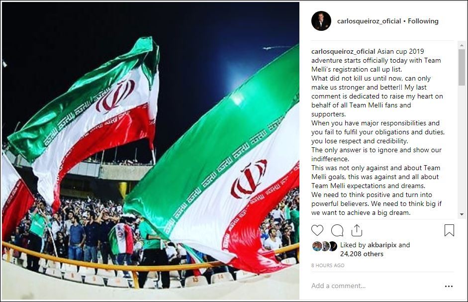 کیروش: چیزی که تا به امروز ما را نکشته ما را قویتر میکند - 0