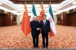 عکس/ دیدار لاریجانی با رئیس کنگره خلق چین