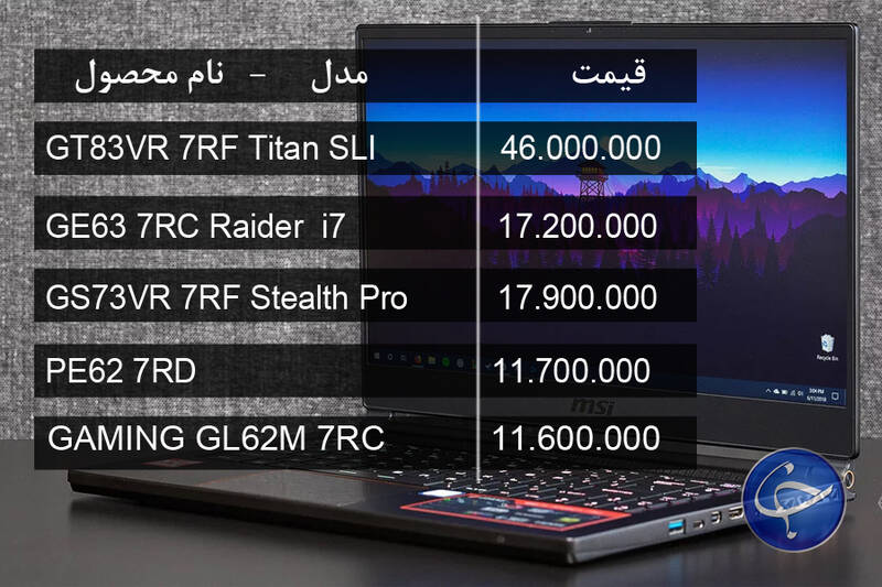 جدول/ آخرین قیمت انواع لپتاپ در بازار - 26