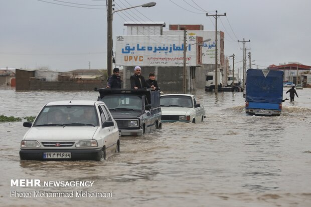 شدت گرفتن سیلاب در روستاهای استان گلستان - 41